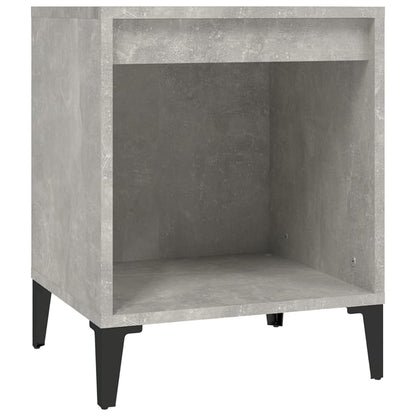 Concrete Grey Bedside Cabinet 40x35x50 cm - Modern Style Storage