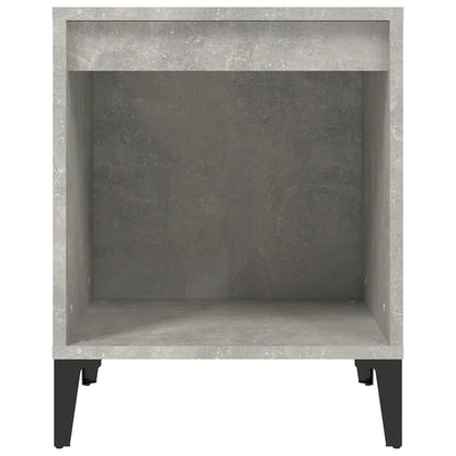 Concrete Grey Bedside Cabinet 40x35x50 cm - Modern Style Storage