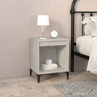 Set of 2 Concrete Grey Bedside Cabinets 40x35x50 cm