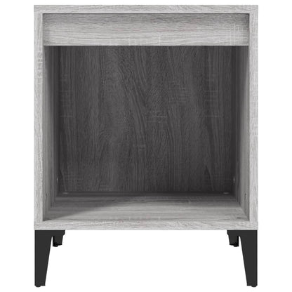 Modern Grey Sonoma Bedside Cabinets Set, 40x35x50 cm, 2 Pieces
