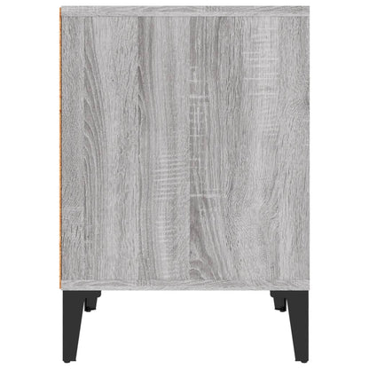Modern Grey Sonoma Bedside Cabinets Set, 40x35x50 cm, 2 Pieces