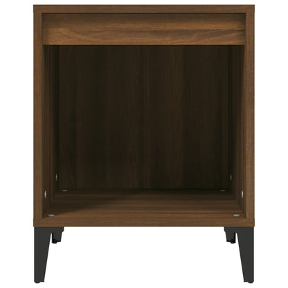 Brown Oak Bedside Cabinets 2 Pcs - 40x35x50 cm | Stylish Bedroom Storage