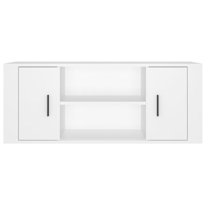 TV Cabinet White 100x35x40 cm Engineered Wood
