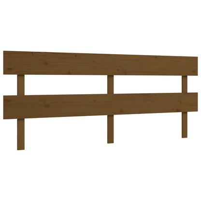 Senior Bed without Mattress Honey Brown 200x200 cm Solid Wood