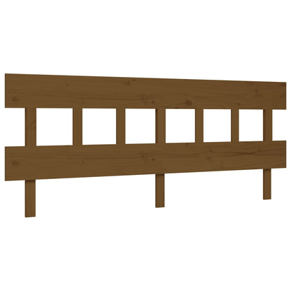 Senior Bed without Mattress Honey Brown 200x200 cm Solid Wood