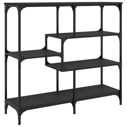 Black Engineered Wood Console Table - 103x32x95 cm