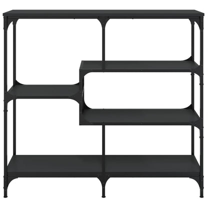 Black Engineered Wood Console Table - 103x32x95 cm