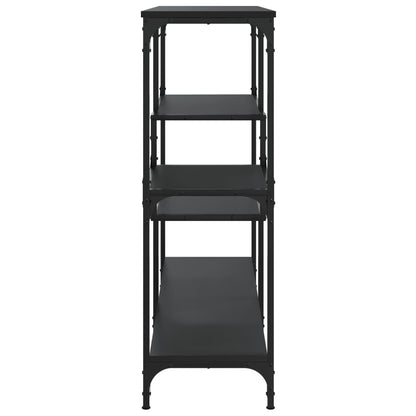 Black Engineered Wood Console Table - 103x32x95 cm