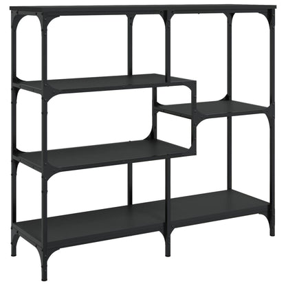 Black Engineered Wood Console Table - 103x32x95 cm