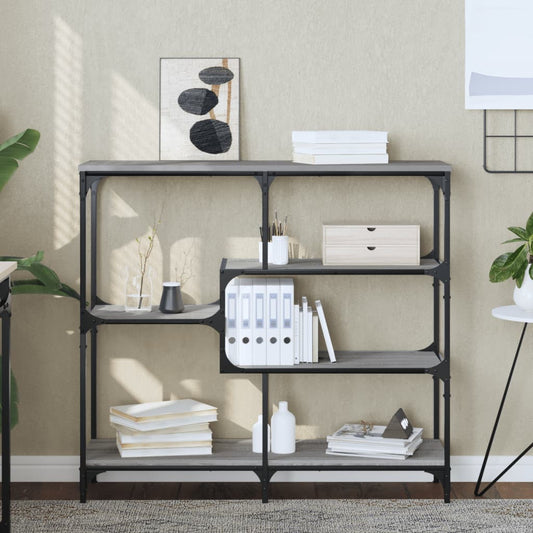 Grey Sonoma Console Table in Engineered Wood - 103x32x95 cm