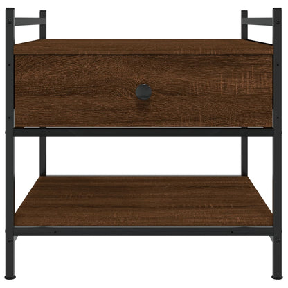 Coffee Table Brown Oak 50x50x50 cm Engineered Wood