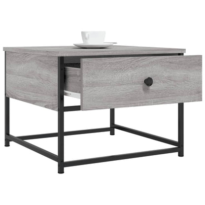 Coffee Table Grey Sonoma 51x51x40 cm Engineered Wood