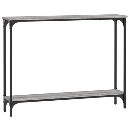 Grey Sonoma Engineered Wood Console Table - 100x22.5x75 cm