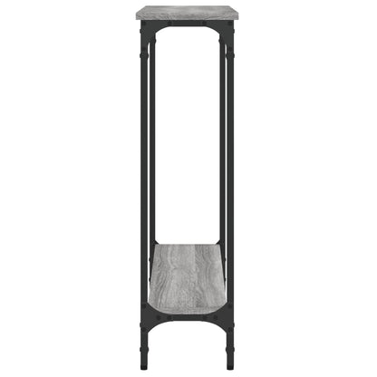 Sonoma Grey Console Table - Engineered Wood 75x22.5x75 cm