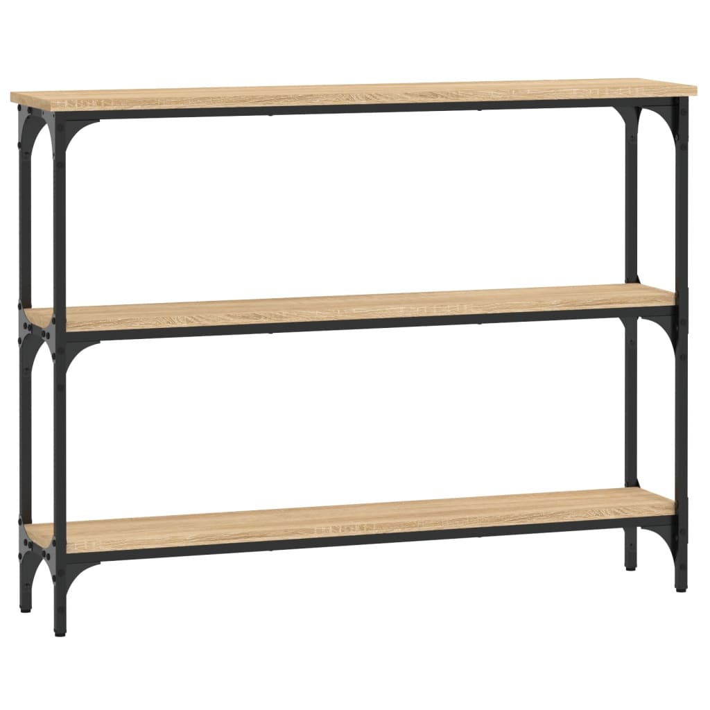 Sonoma Oak Console Table - 100x22.5x75 cm - Engineered Wood