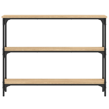 Sonoma Oak Console Table - 100x22.5x75 cm - Engineered Wood
