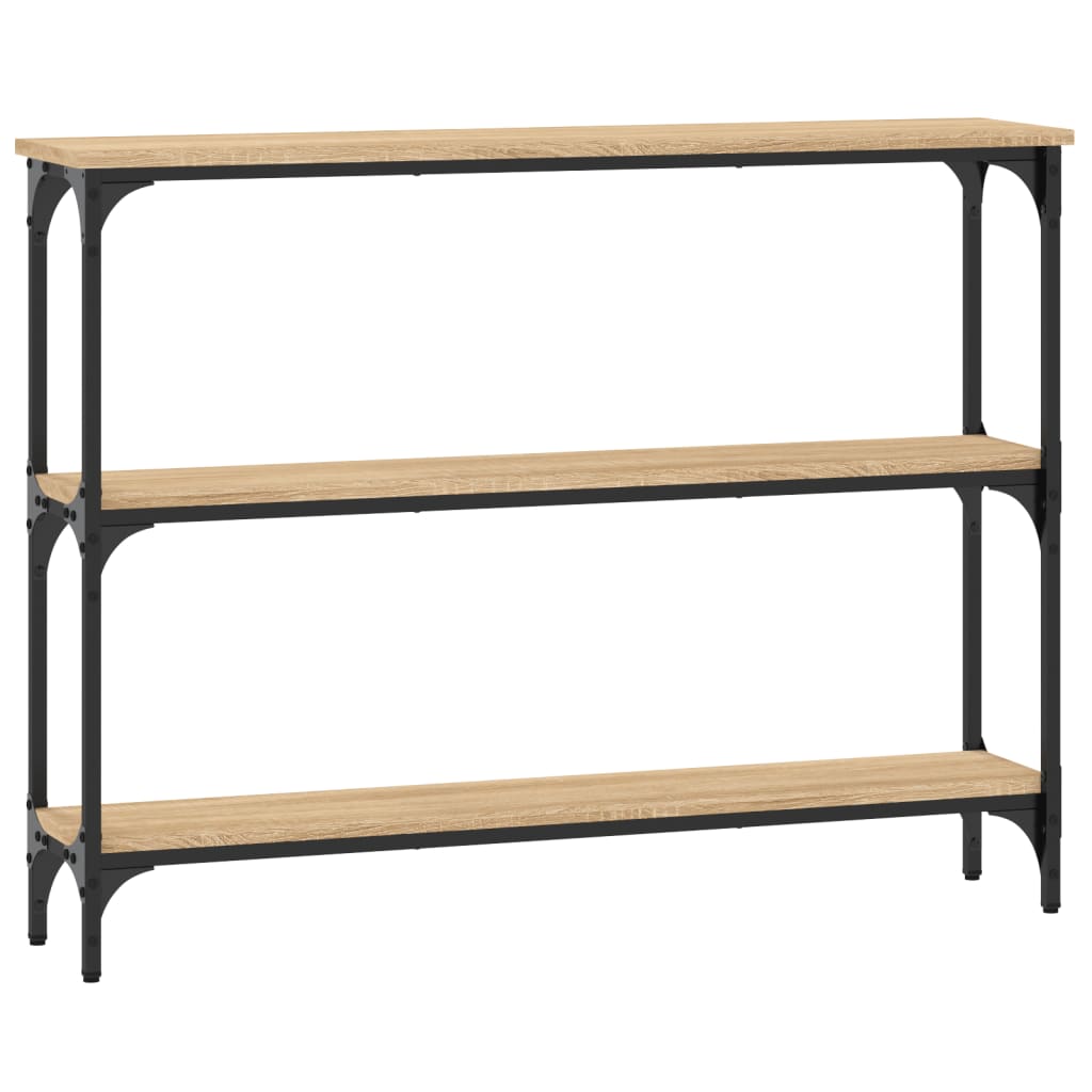 Sonoma Oak Console Table - 100x22.5x75 cm - Engineered Wood