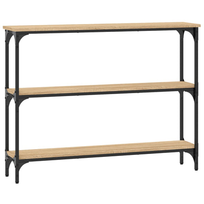Sonoma Oak Console Table - 100x22.5x75 cm - Engineered Wood