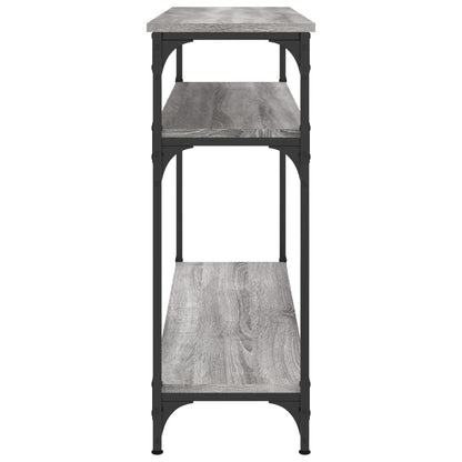 Sonoma Grey Console Table - 100x29x75 cm Engineered Wood