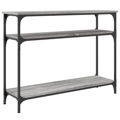 Sonoma Grey Console Table - 100x29x75 cm Engineered Wood