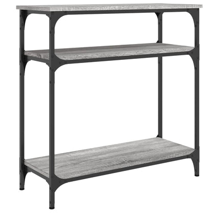 Sonoma Grey Console Table - 75x29x75 cm, Engineered Wood