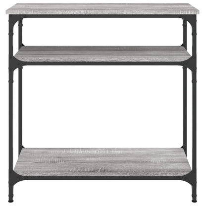 Sonoma Grey Console Table - 75x29x75 cm, Engineered Wood