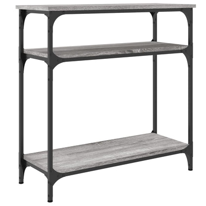 Sonoma Grey Console Table - 75x29x75 cm, Engineered Wood