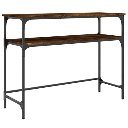 Smoked Oak Console Table 100x35.5x75cm - Engineered Wood