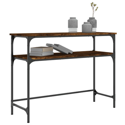 Smoked Oak Console Table 100x35.5x75cm - Engineered Wood