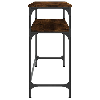 Smoked Oak Console Table 100x35.5x75cm - Engineered Wood