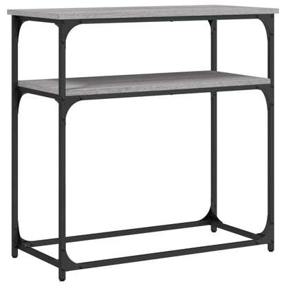 Sonoma Grey Console Table - Engineered Wood, 75x35.5x75 cm
