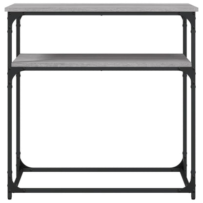 Sonoma Grey Console Table - Engineered Wood, 75x35.5x75 cm