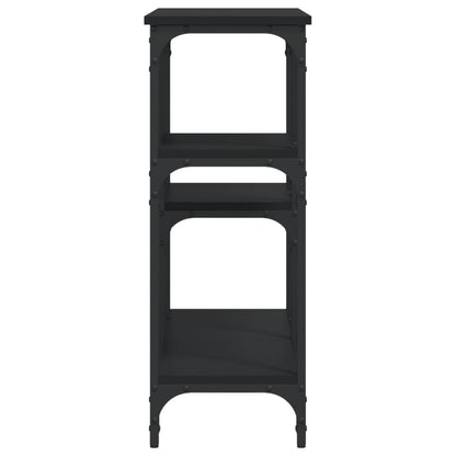Black Engineered Wood Console Table - 102x29x75 cm