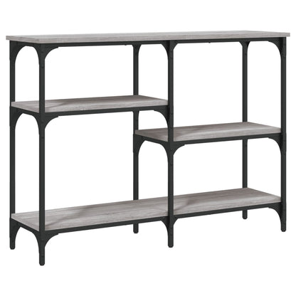 Sonoma Grey Console Table 102x29x75 cm - Engineered Wood