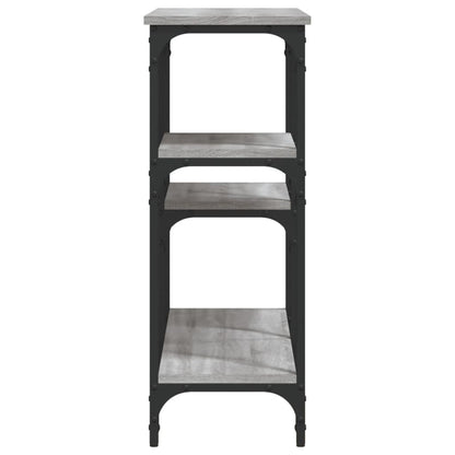 Sonoma Grey Console Table 102x29x75 cm - Engineered Wood