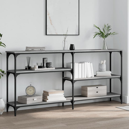 Grey Sonoma Console Table - Engineered Wood, 160x29x75cm