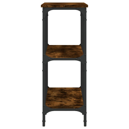 Smoked Oak Console Table - 100x29x75 cm, Engineered Wood
