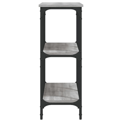 Sonoma Grey Console Table - 100x29x75 cm Engineered Wood