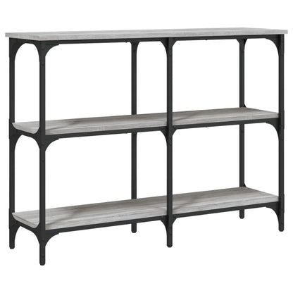 Sonoma Grey Console Table - 100x29x75 cm Engineered Wood