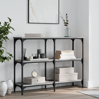 Sonoma Grey Console Table - 100x29x75 cm Engineered Wood