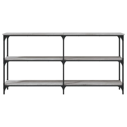 Sonoma Grey Console Table - Engineered Wood, 150x29x75 cm
