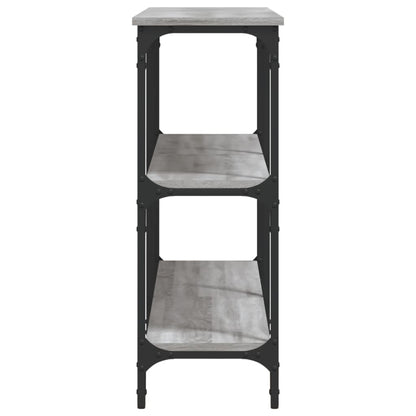 Sonoma Grey Console Table - Engineered Wood, 150x29x75 cm