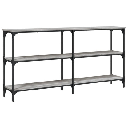 Sonoma Grey Console Table - Engineered Wood, 150x29x75 cm
