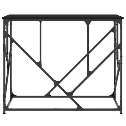 Black Engineered Wood Console Table - 100x40x80 cm