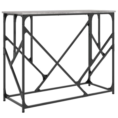 Sonoma Grey Console Table - 100x40x80 cm Engineered Wood