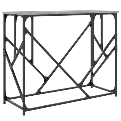 Sonoma Grey Console Table - 100x40x80 cm Engineered Wood