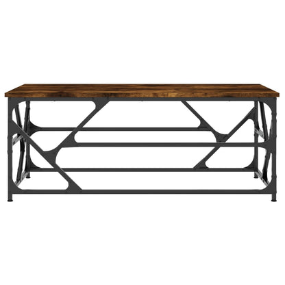 Coffee Table Smoked Oak 100x50x40 cm Engineered Wood