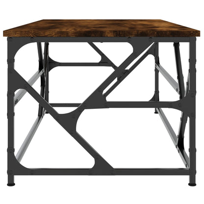 Coffee Table Smoked Oak 100x50x40 cm Engineered Wood