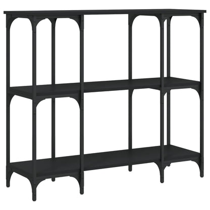Black Engineered Wood Console Table - 102x35x90 cm