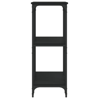 Black Engineered Wood Console Table - 102x35x90 cm